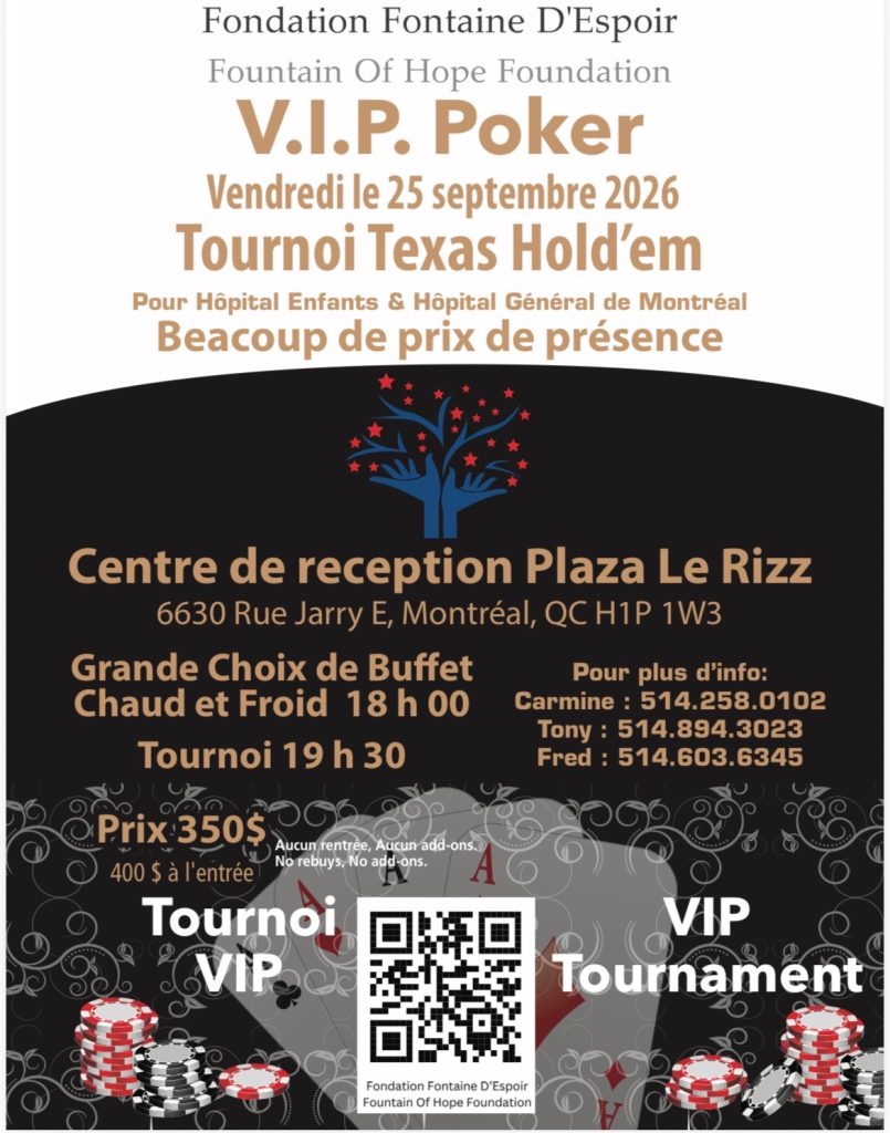 Tournoi V.I.P. Poker 2026